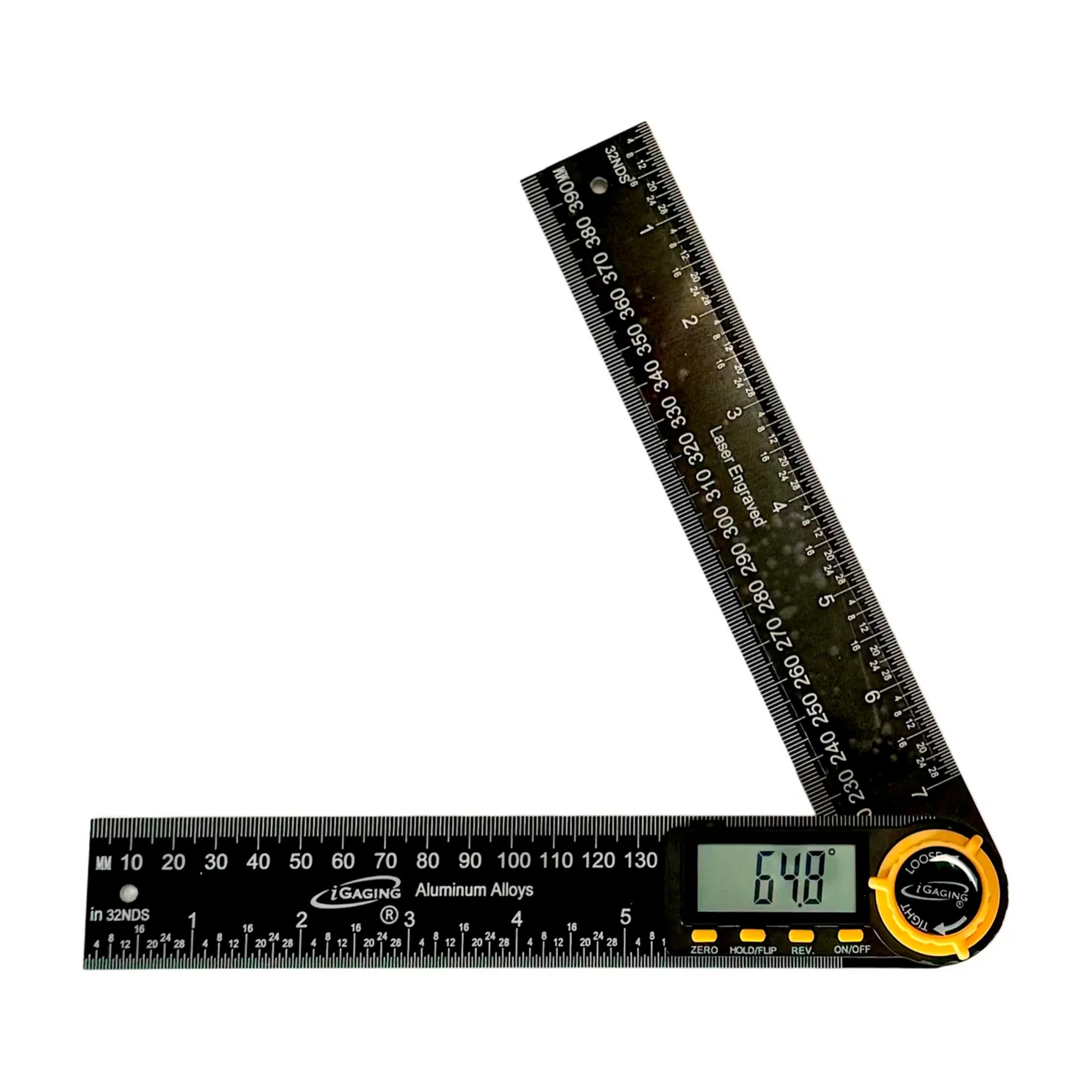 Digital Protractor with Large LCD Display - 1-3/8 in W x 15/16 in H x 10.64 D