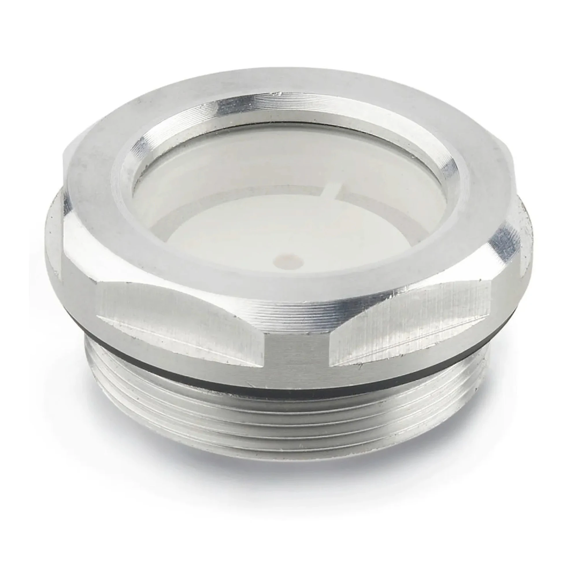 Aluminum Fluid Level Sight Glass with Reflector, M40 x 1.5 Thread