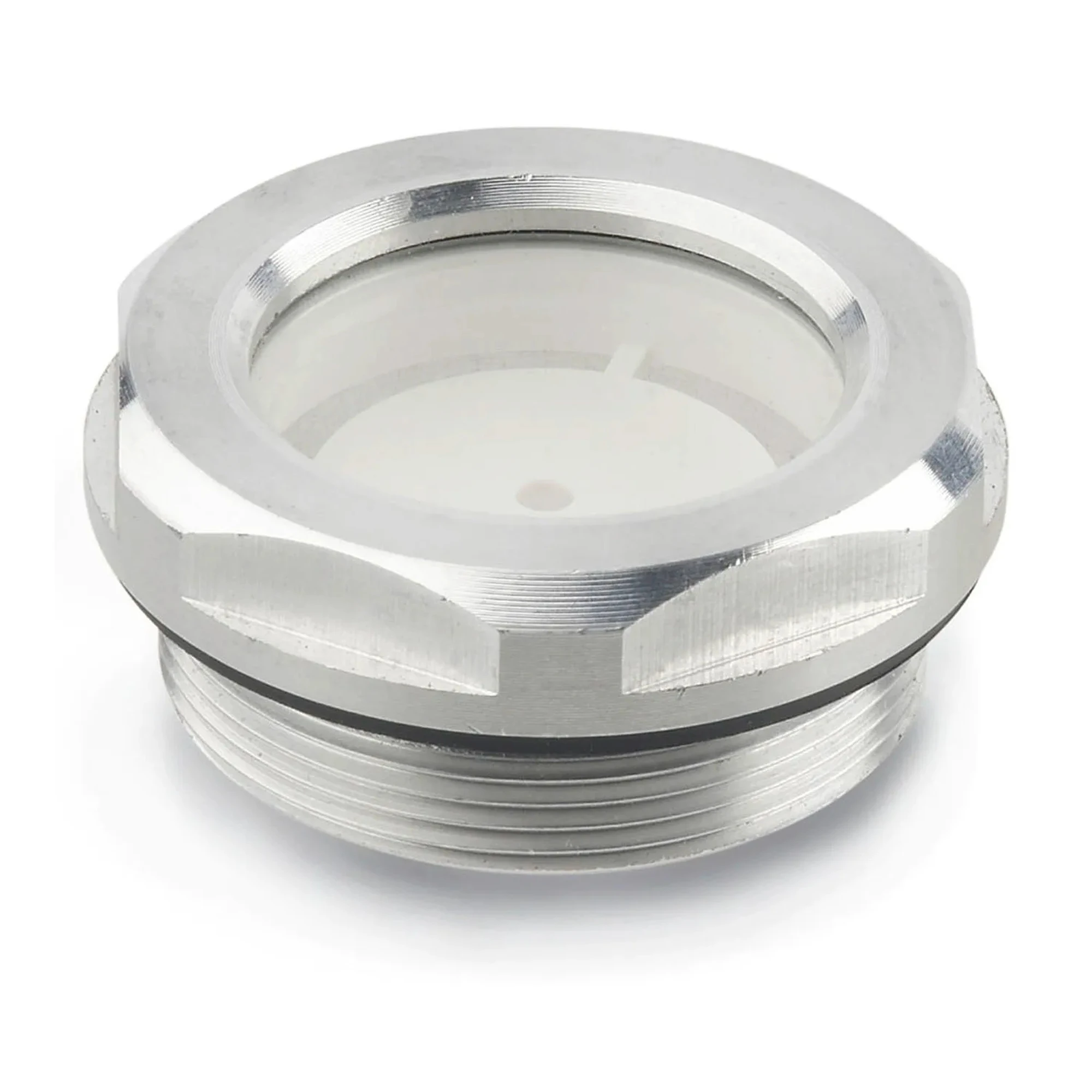Aluminum Fluid Level Sight Glass with Reflector, M20 x 1.5 Thread - Model 743.1-14-M20X1.5-A