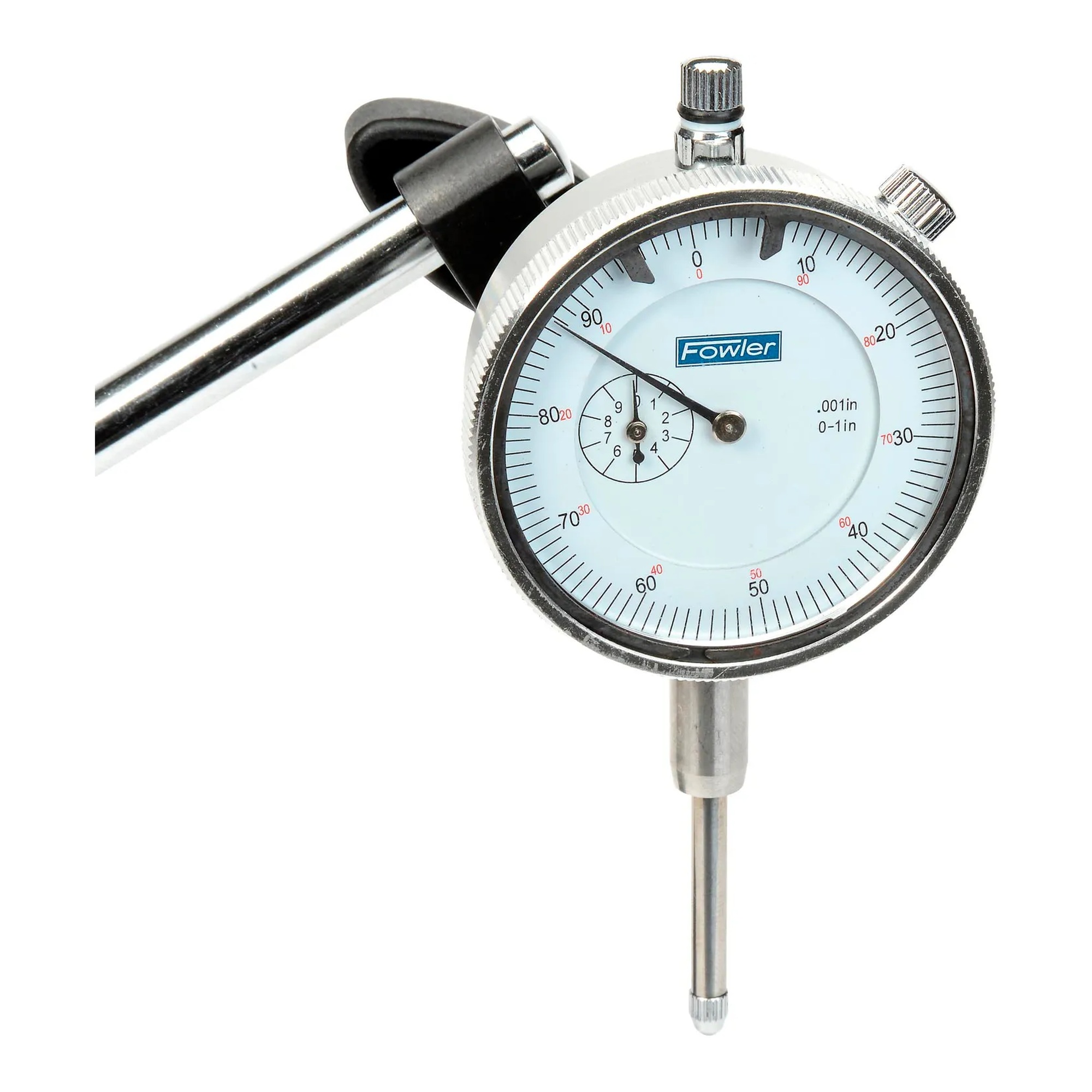 Magnetic base and dial indicator combination with fine adjustment