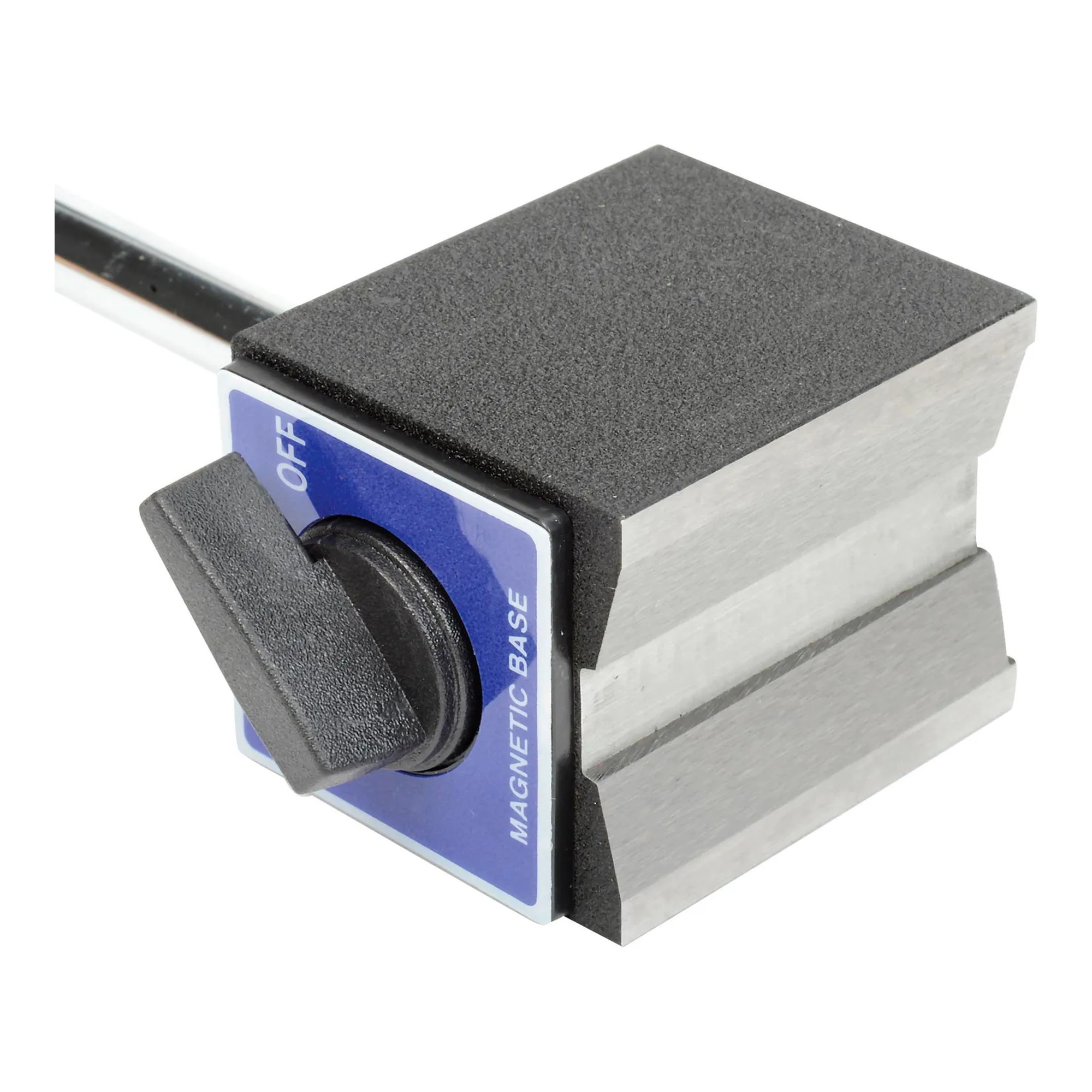 Magnetic base and dial indicator combination with fine adjustment