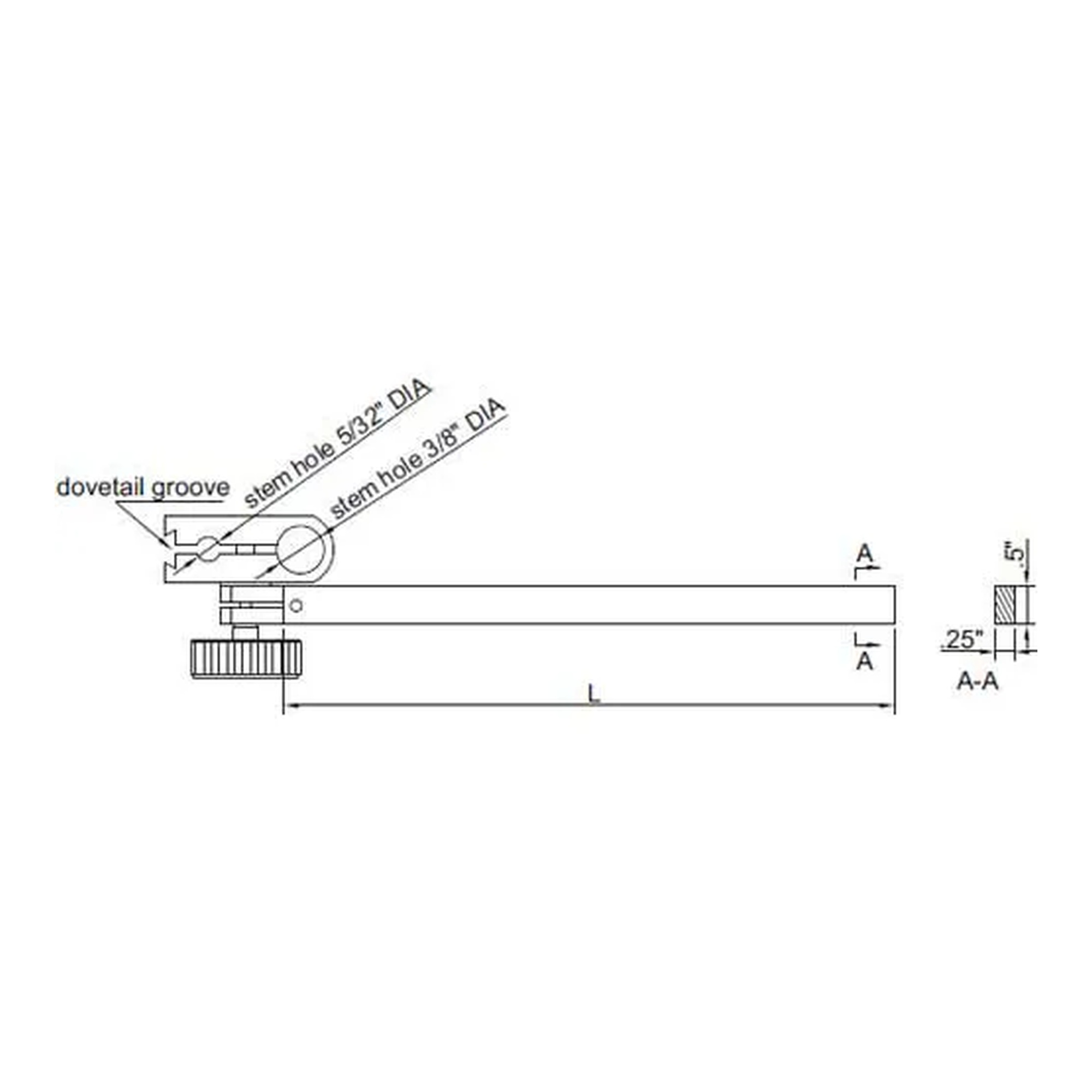 Dial test indicator holder with fixing wrench