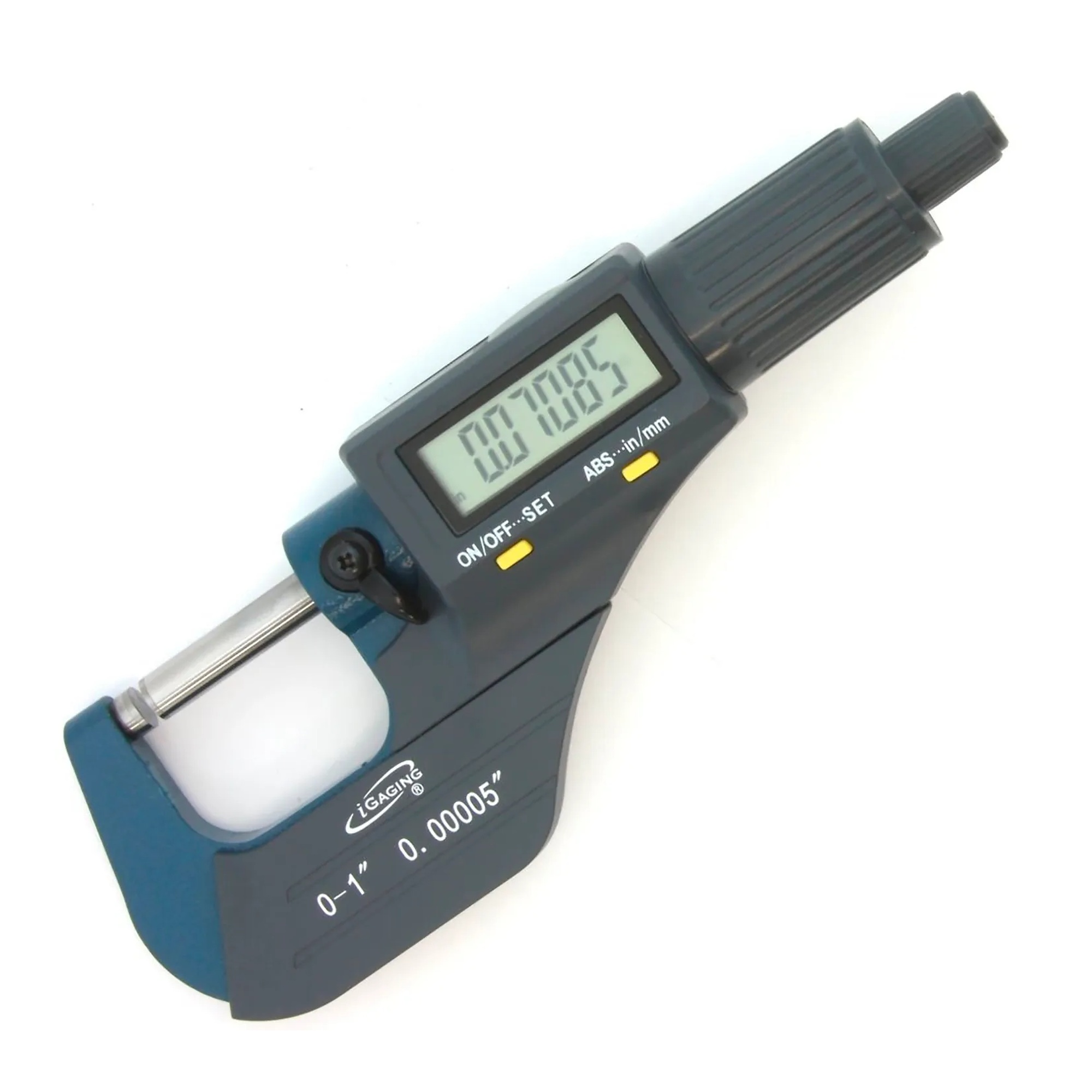 Digital electronic indicator gauge with ABS and large LCD display