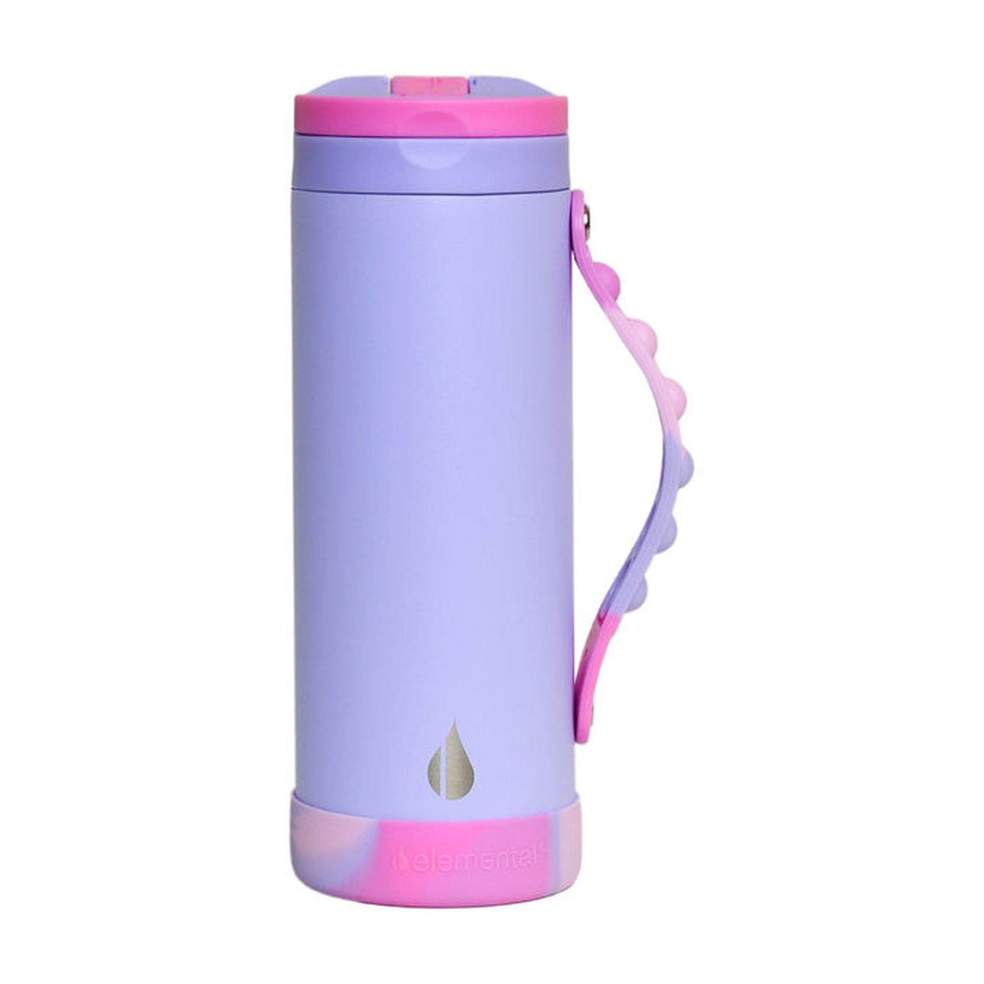 Lilac Tie-Dye 14 oz. Insulated Pop Handle Bottle