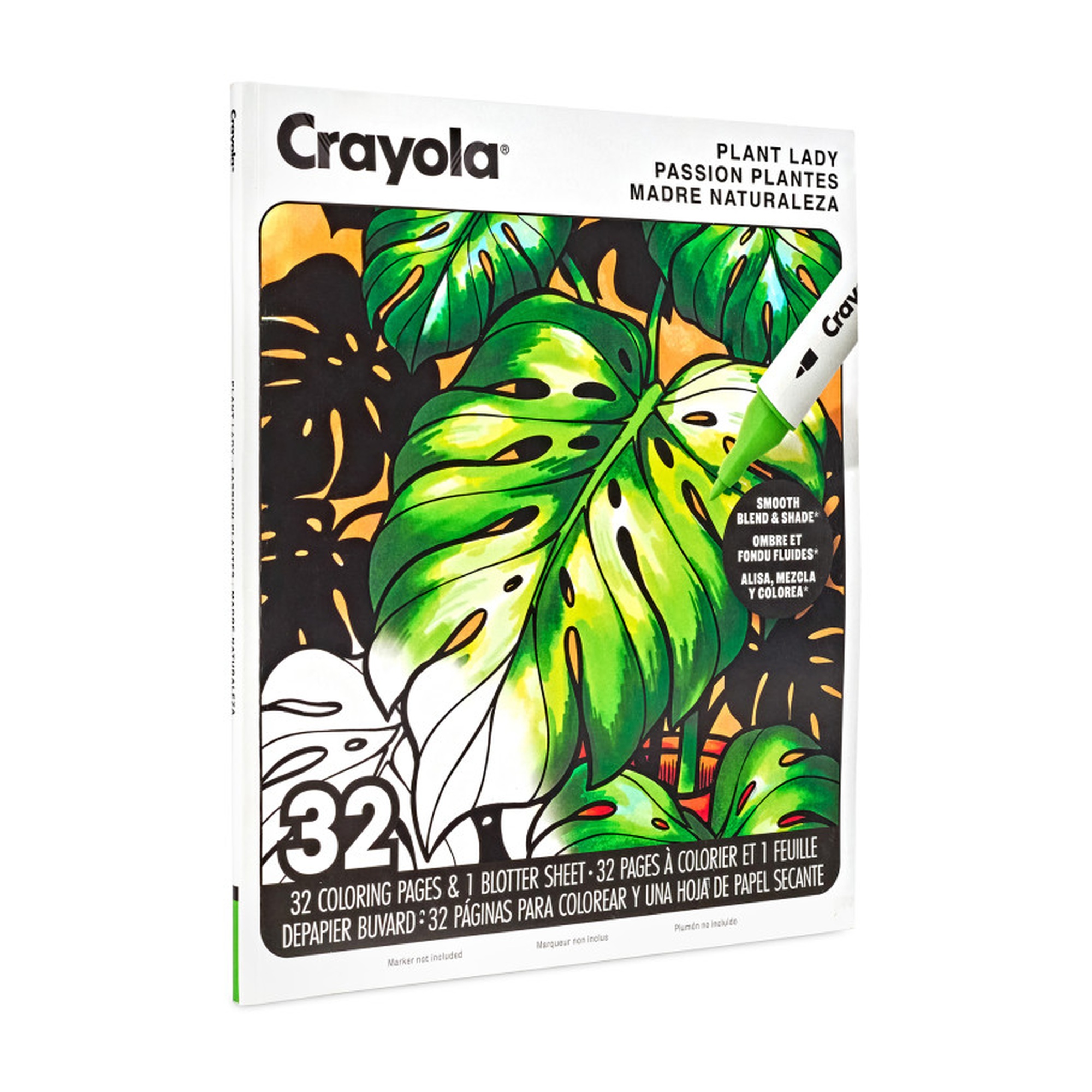 Plant Lady Adult Coloring Book, 32 Pages