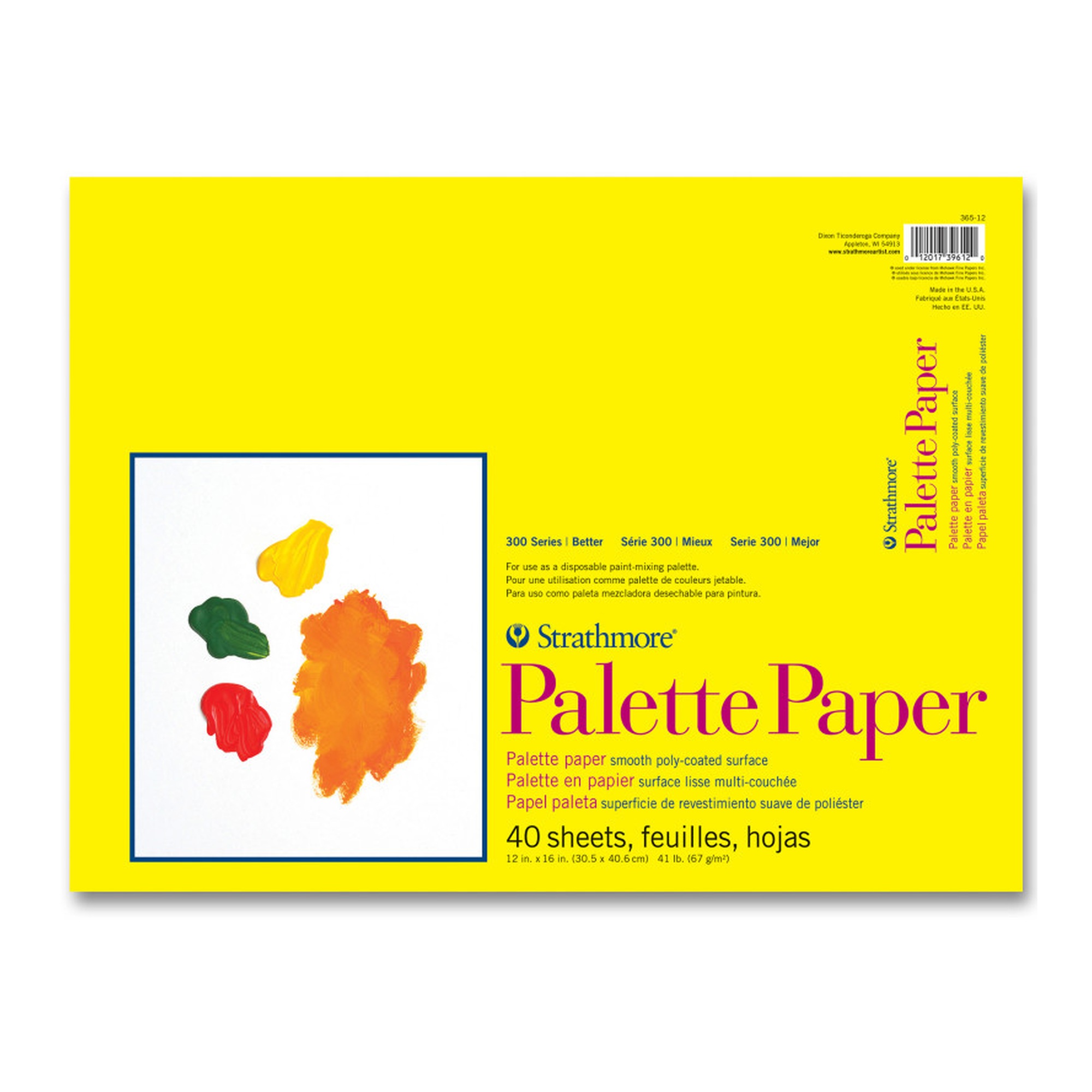12 x 16 Palette Paper Pad, 40 Sheets