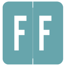 VRE/GBS Alphabetic Labels - 8848 Series (Sheet) F- Lt. Blue