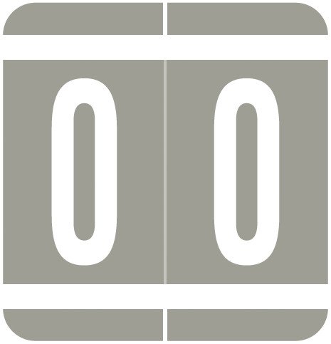 VRE/GBS Alphabetic Labels - 8850 Series (Rolls) O- Gray