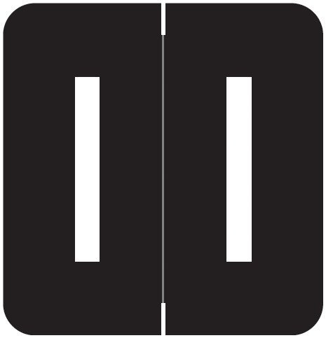 VRE/GBS Alphabetic Labels - 8850 Series (Rolls) I- Black