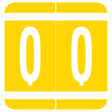 VRE/GBS Alphabetic Labels - 8848 Series (Sheet) Q- Yellow