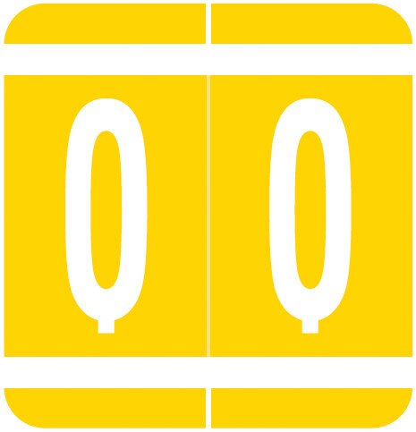 VRE/GBS Alphabetic Labels - 8850 Series (Rolls) Q- Yellow