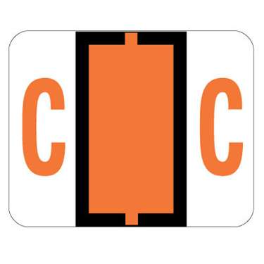 Smead Alphabetic Labels - BCCR Series (Rolls) C- Dk. Orange