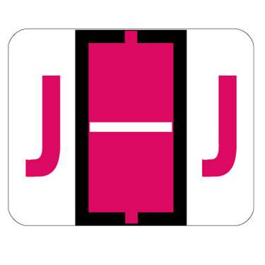 Smead Alphabetic Labels - BCCR Series (Rolls) J- Red
