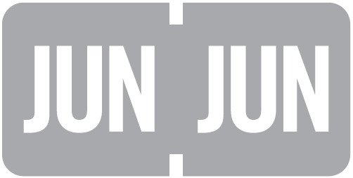 TAB Month Labels - TMLV Series (Rolls) - June/Gray