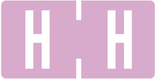 TAB Alphabetic Labels - TBAV Series (Rolls) H- Lilac