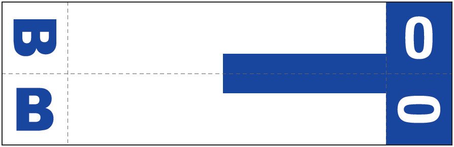 Smead Alphabetic Labels - NCC Series (Sheet) B&O- Dk. Blue