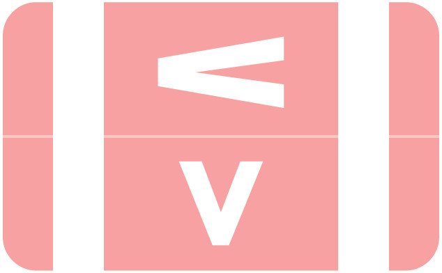 Smead Alphabetic Labels - Alpha-Z ACCS Series (Sheet) V- Pink