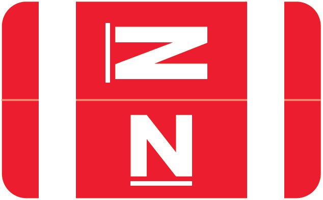 Smead Alphabetic Labels - Alpha-Z ACCS Series (Sheet) N- Red