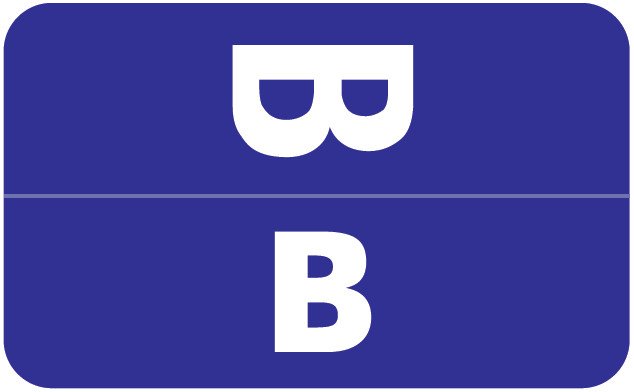 Smead Alphabetic Labels - Alpha-Z ACCS Series (Sheet) B- Dk. Blue