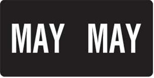 Smead Month Labels - ETS Series (Sheet) - May/Black - 250/Pack