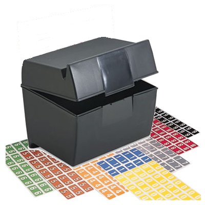 Smead ETSN Series Numeric Labels - Whole Set of Numbers 0-9  - 1/2" H x 1" W - 250 Labels per number (Sheets)