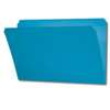Top Tab File Folder, Blue, Legal Size, 11 pt, Reinforced Tab, Straight Cut - FilingSupplies.com Brand