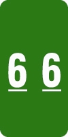 Smead Numeric Label - SLCC Series (Rolls) - 6 - Green