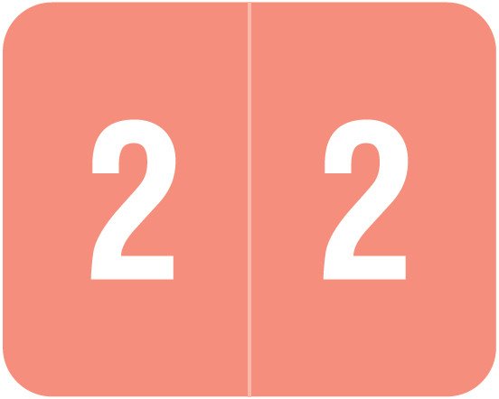 Smead Numeric Label - DCCRN Series (Rolls) - 2 - Pink