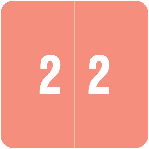 Smead Numeric Label - DCC Series (Rolls) - 2 - Pink
