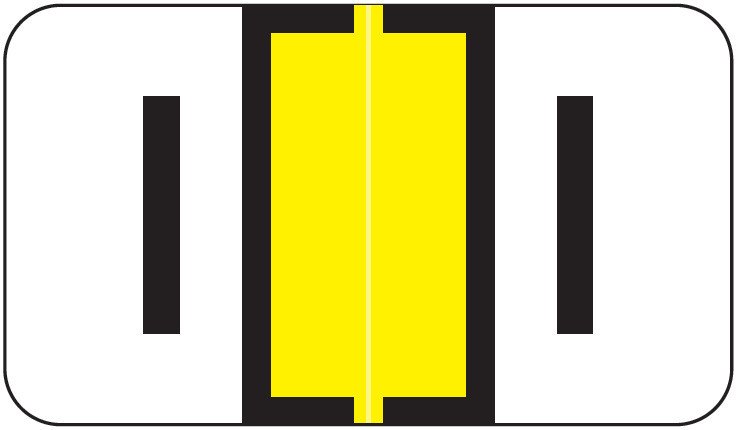 SafeGuard Alphabetic Labels - 514 Series (Rolls) I- Yellow