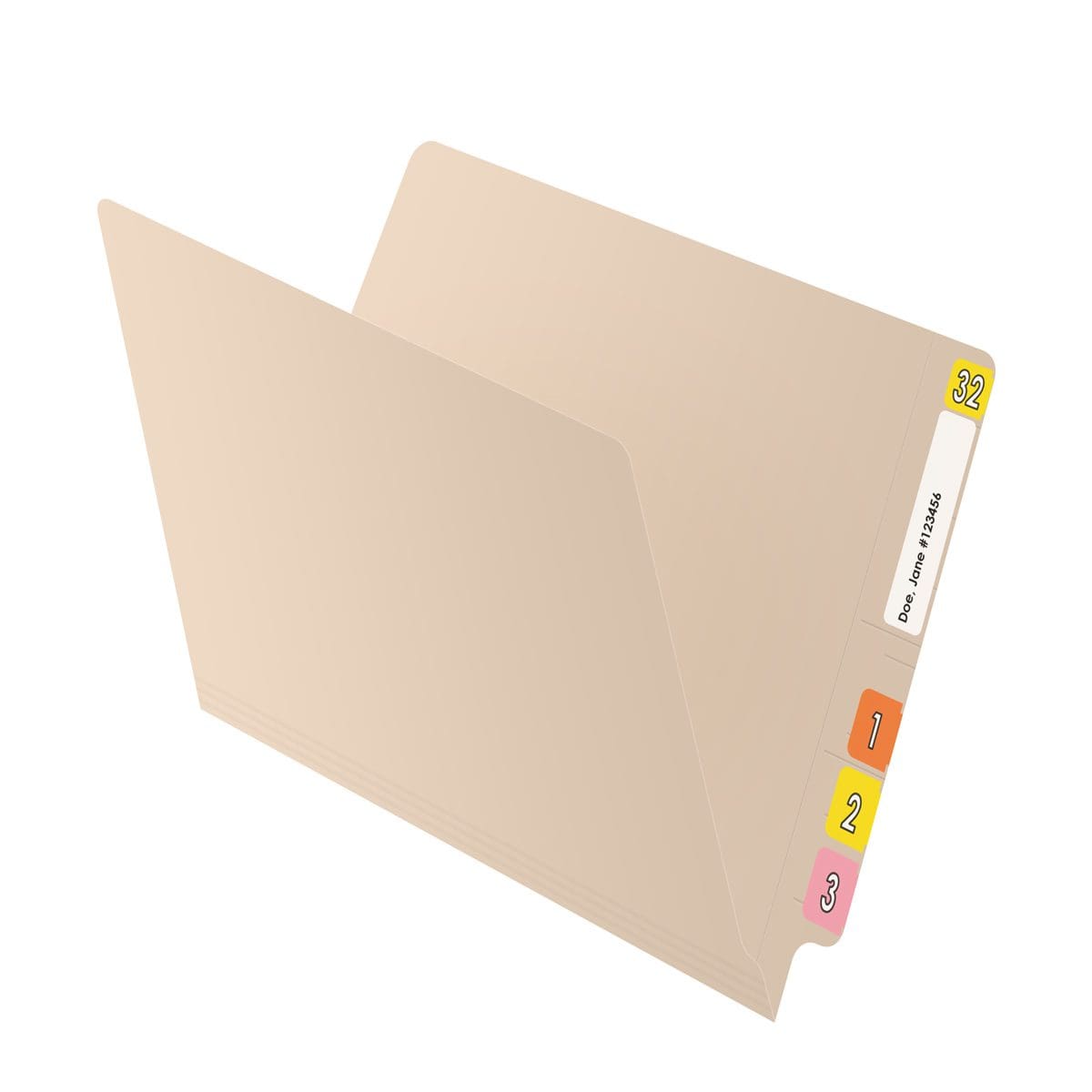 Economy Manila File Folders with 2-Ply Full Cut End Tab - 11 pt