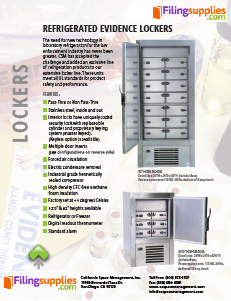 Refrigerated Evidence Lockers