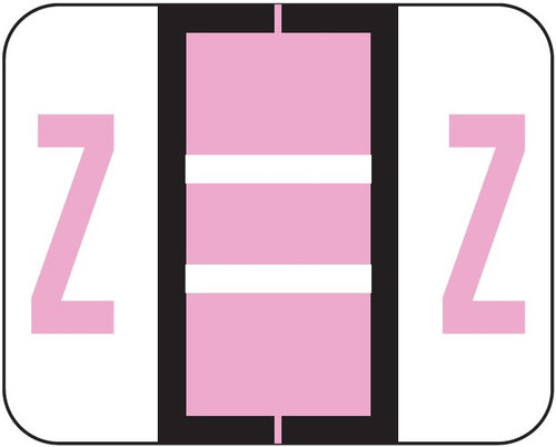 TAB Alphabetic Labels - 1283 Series (Rolls) Z- Lilac | Alphabetic