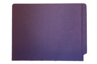Purple End Tab File Folder w/ Fasteners in Positions 5 & 7 -  Letter Size - 14 pt - Reinforced Full End Tab - 250/Carton
