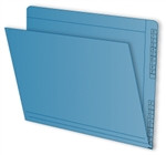 End/Top Tab Numeric Kardex Folders - Letter Size - 3/4" Expansion - With Fasteners in Positions 1 & 3 - Blue - 100/Box