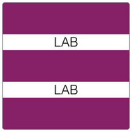 Patient Chart Index Tabs/Labels - "Lab" - Purple - 1/2" H x 1-1/4" W - 102/Pack