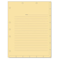 Tabbies Medical Chart Index Divider Sheets, 8-1/2 X 11, Manila, 400/box