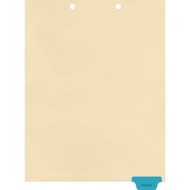 Medical Arts Press Match Colored End Tab Chart Dividers- Insurance, Tab Position 6- Blue (100/Pkg) (56828)