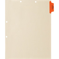 Medical Arts Press Match Colored Side Tab Chart Dividers- "Paps & Colonoscopy" - Tab Position 1- Orange (100/Pkg) 