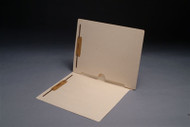 Manila Pocket Folder; End Tab with Full Pocket on Inside Right, Letter Size with 2 Fasteners in Position 1&3; Box of 50