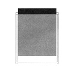 Poly File Pocket 8.5" x 11" - Letter Size - Self Adhesive - Opening at Top - Clear - 12/Pack