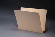 End Tab File Folder w/ Fastener in Position 3 - 14 Pt. Manila - Letter Size - Reinforced Tab - 50/Box
