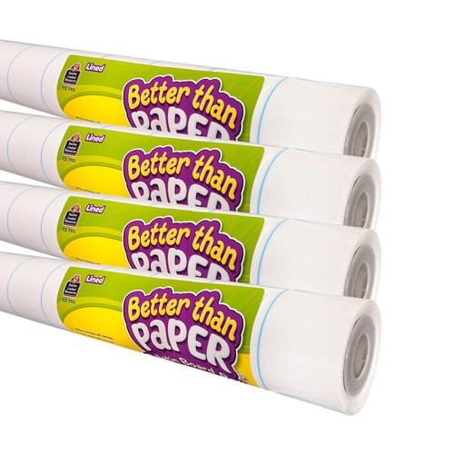 Better Than Paper Bulletin Board Roll Lined, 4-Pack