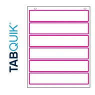 TABQUIK, Printer Labels, TABQUIK.com Internet Click Models, LASER, GBS NetLabels Match, 6 Labels/Sheet, 1500 Labels plus 1500 Clicks