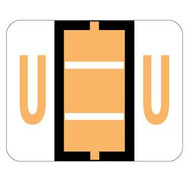 Smead Compatible Alphabetic Labels - BCCS Series (Sheet) U- Lt. Orange