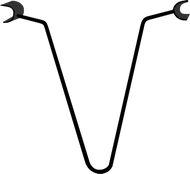 Oblique Side Stops for Tennis Racket Racks