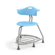 Sky 360 Classroom Chair with Back, Bag Rack and Floor Glides (26 in W x 31.25 in D x 26 in H)