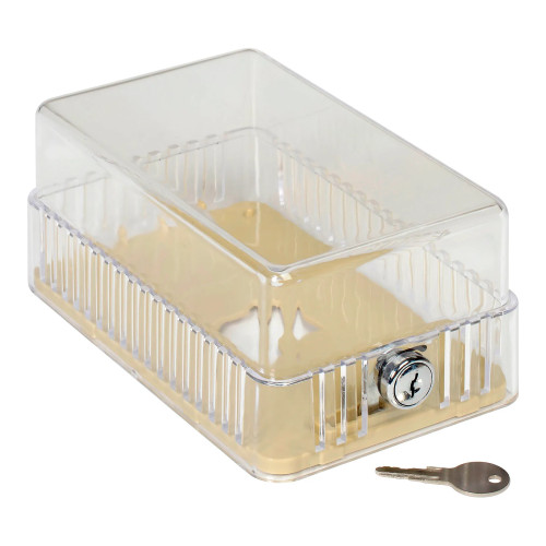 Clear Plastic Thermostat Guard with Key