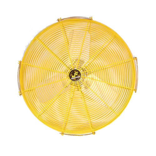 24-Inch Yellow Hinged Fan Guard and Blade Set