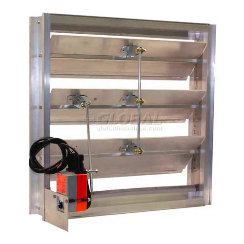 16-Inch Aluminum Hat Channel Motorized Damper